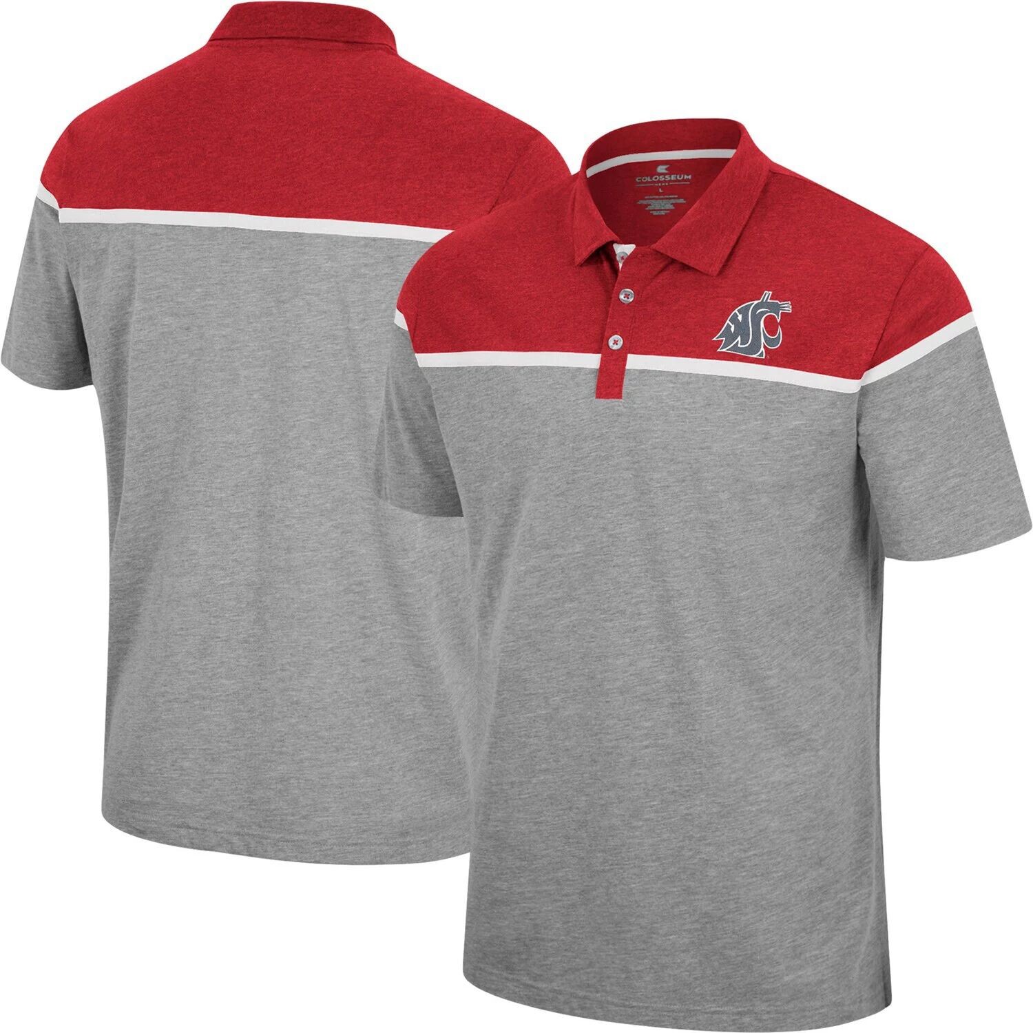Мужская футболка-поло Heather Grey Washington State Cougars Chamberlain Colosseum
Мужская футболка-поло Heather Grey Washington State Cougars Chamberlain Colosseum