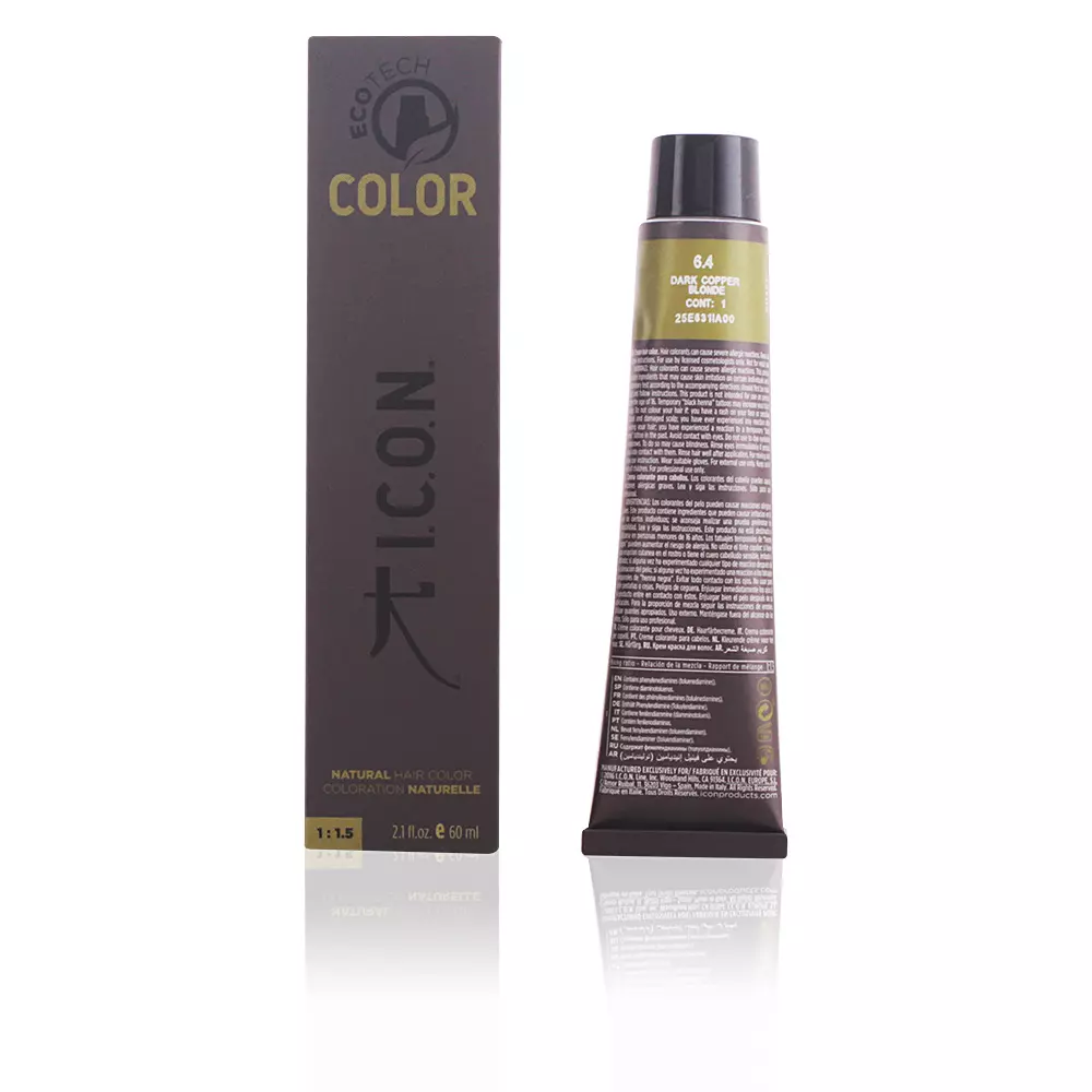Краска для волос Ecotech color natural color I.C.O.N., цвет 6.4 dark copper blonde, 60 мл.
Краска для волос Ecotech color natural color I.C.O.N., цвет 6.4 dark copper blonde, 60 мл.