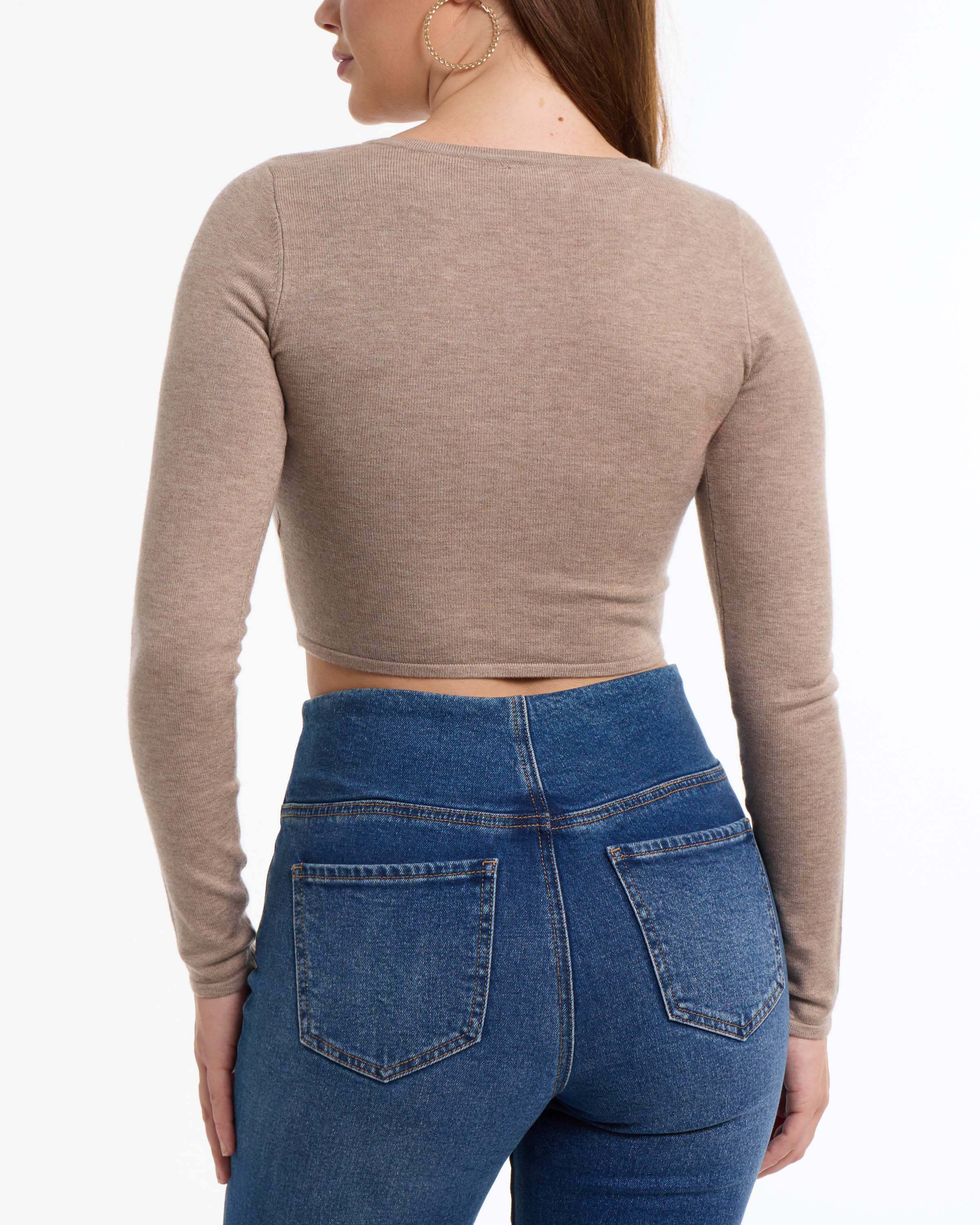 Женский свитер BEBE с завязкой спереди и меланжевым узором, цвет irish cream mix
Женский свитер BEBE с завязкой спереди и меланжевым узором, цвет irish cream mix