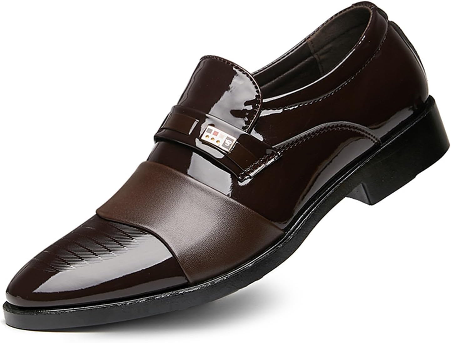 Мужские лакированные туфли-лоферы без шнурков, классические туфли для смокинга, деловые туфли для офиса Lmgyzur, коричневый
Мужские лакированные туфли-лоферы без шнурков, классические туфли для смокинга, деловые туфли для офиса Lmgyzur, коричневый