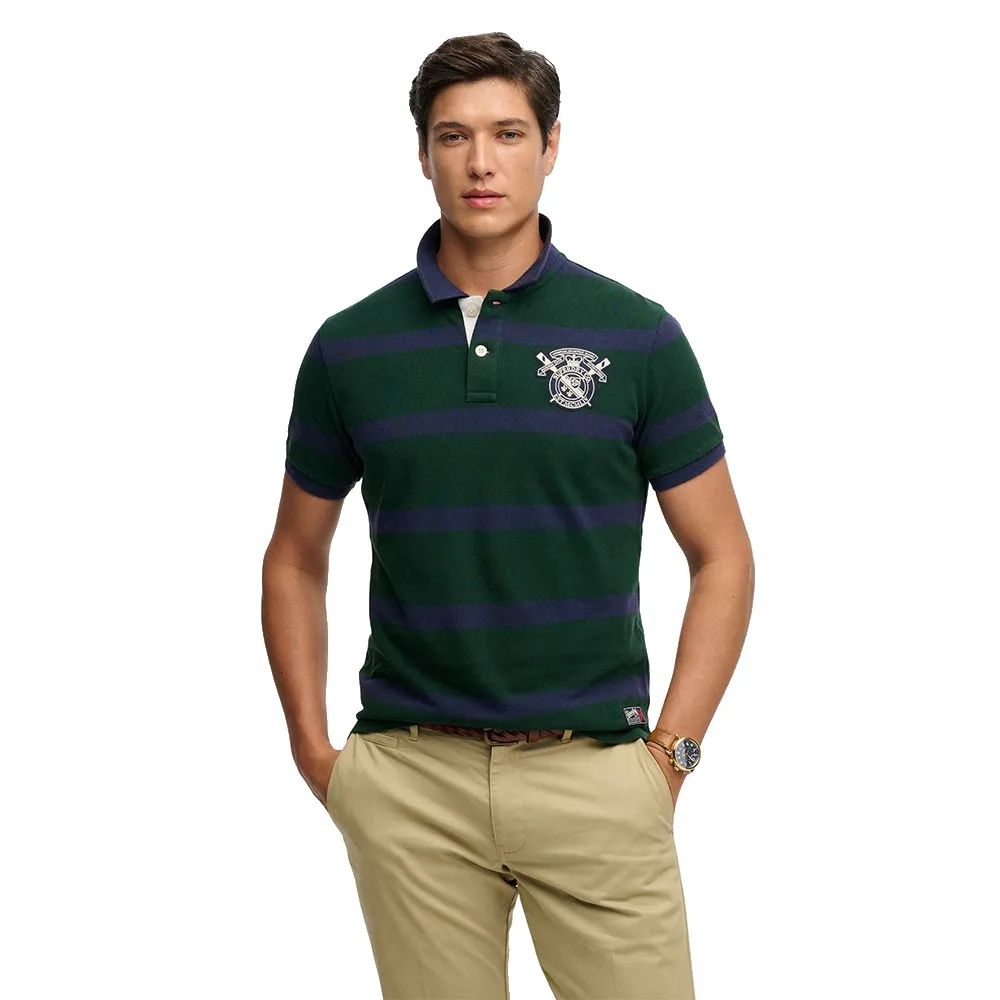 Поло с коротким рукавом Superdry Crest Stripe, зеленый
Поло с коротким рукавом Superdry Crest Stripe, зеленый