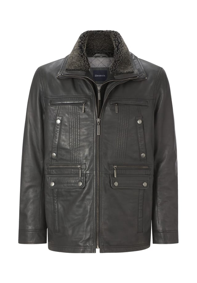Кожаная куртка класси Babista, серый
Кожаная куртка класси Babista, серый