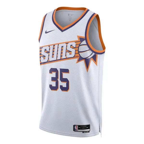 Майка Nike Dri-FIT NBA Swingman Jersey 2023/24 Association Edition 'Phoenix Suns Kevin Durant', белый 
Майка Nike Dri-FIT NBA Swingman Jersey 2023/24 Association Edition 'Phoenix Suns Kevin Durant', белый