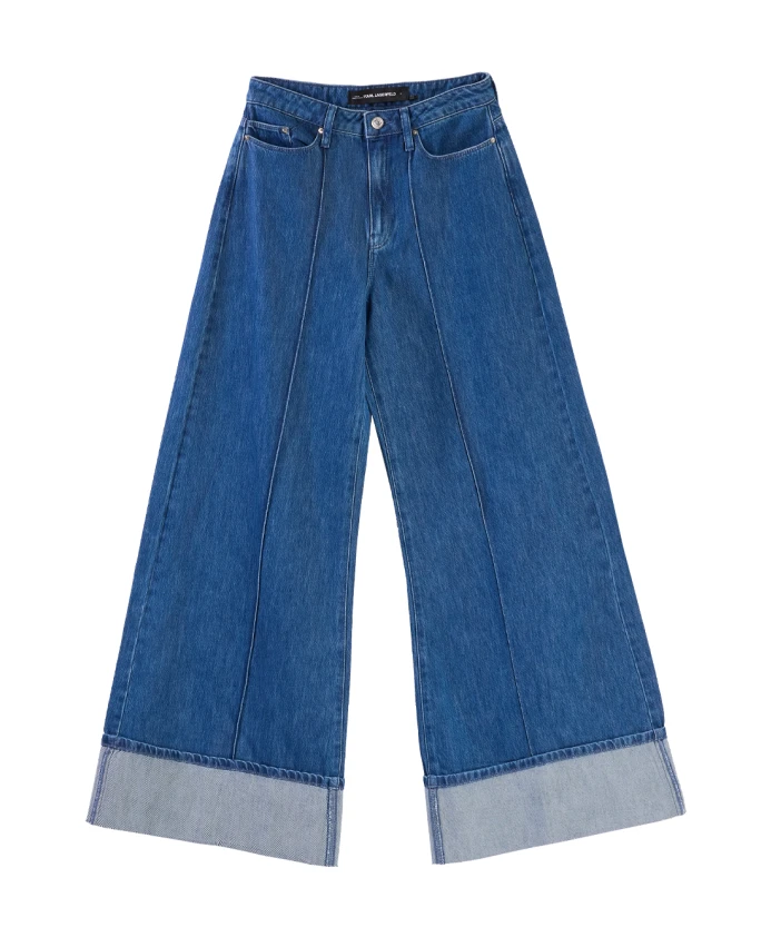 Подвернутые джинсы с широкими штанинами Karl Lagerfeld, синий
Подвернутые джинсы с широкими штанинами Karl Lagerfeld, синий