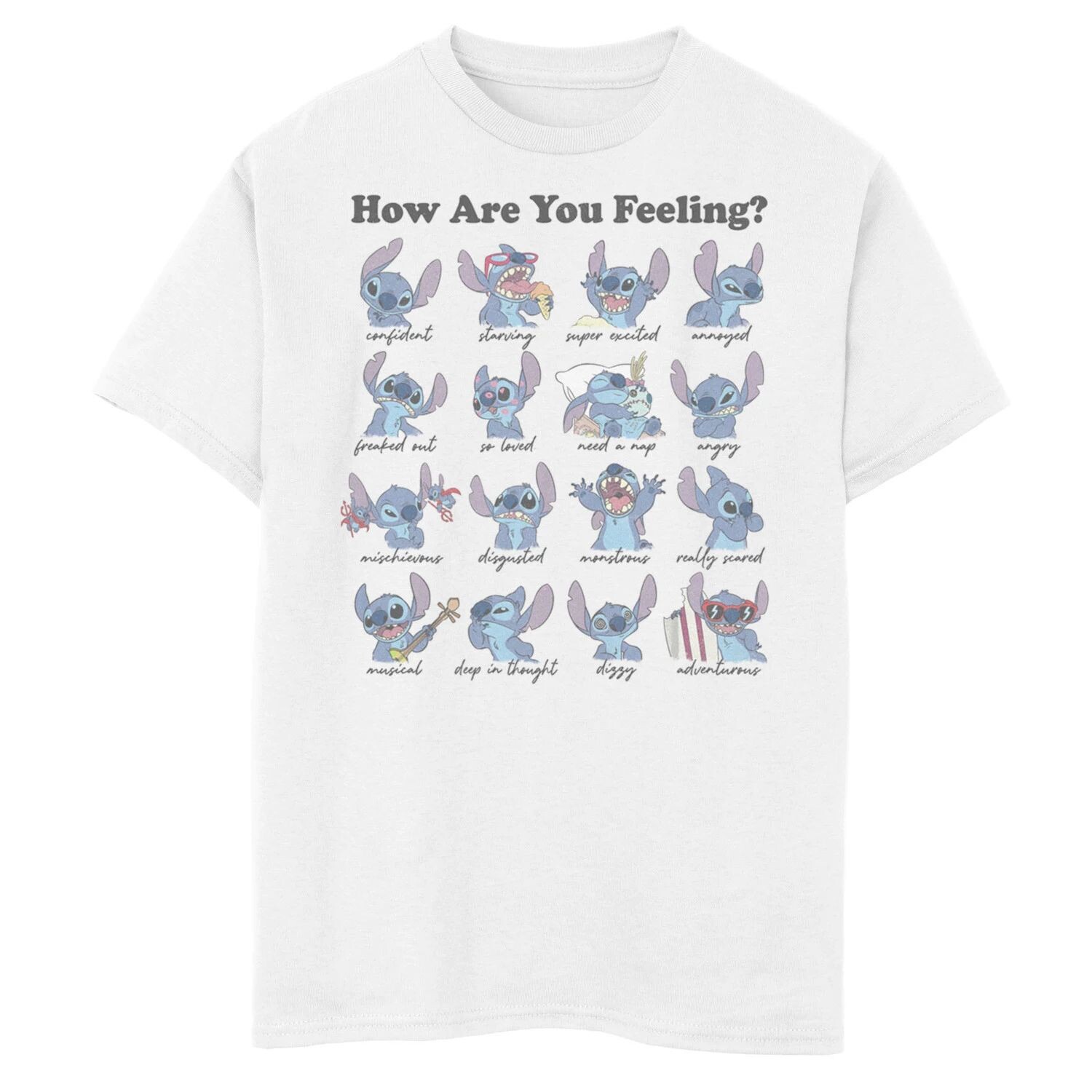Мальчики Лило и Стич Диснея 8–20 Как вы себя чувствуете Футболка с графикой Licensed Character
Мальчики Лило и Стич Диснея 8–20 Как вы себя чувствуете Футболка с графикой Licensed Character