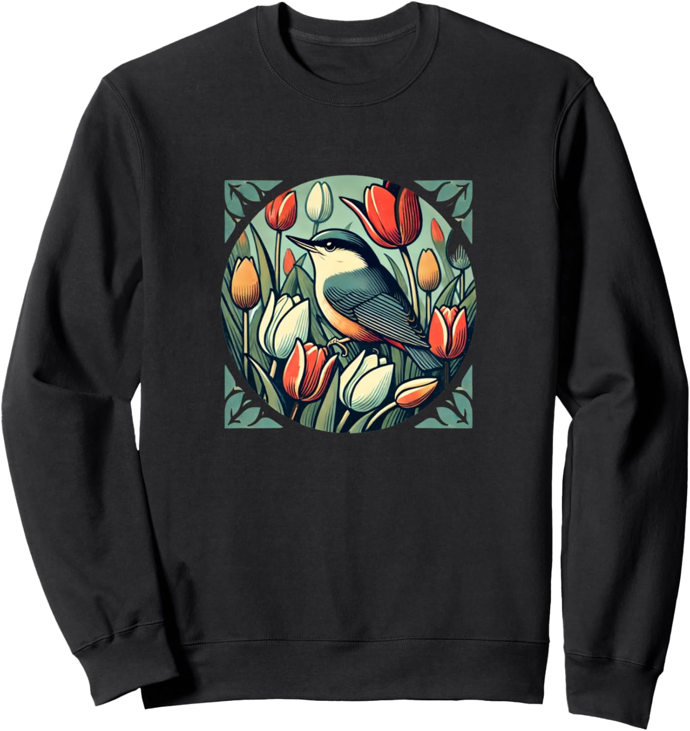 Изображение поползня. Толстовка с рисунком птицы поползня Retro Birds Lover Snugg, черный
Изображение поползня. Толстовка с рисунком птицы поползня Retro Birds Lover Snugg, черный