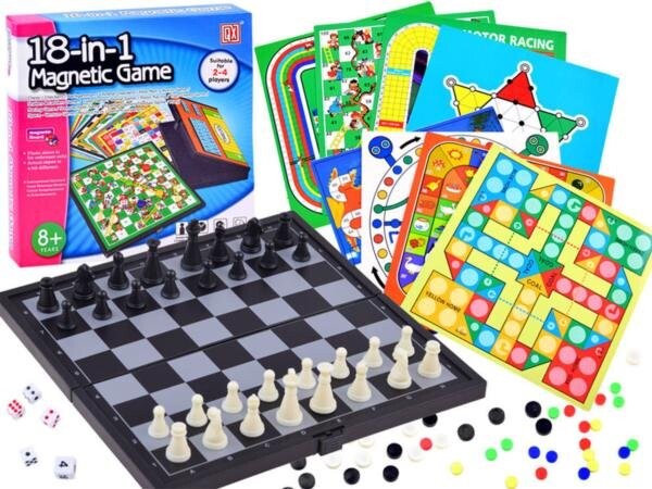 НАБОР ИГР 18 в 1 настольная игра шахматы GR0081 JOKOMISIADA
НАБОР ИГР 18 в 1 настольная игра шахматы GR0081 JOKOMISIADA