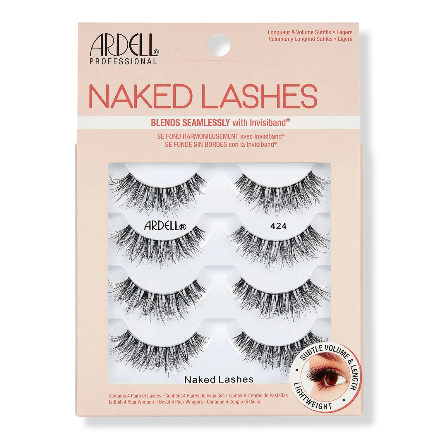 Накладные ресницы Naked #424, мультипак Ardell
Накладные ресницы Naked #424, мультипак Ardell