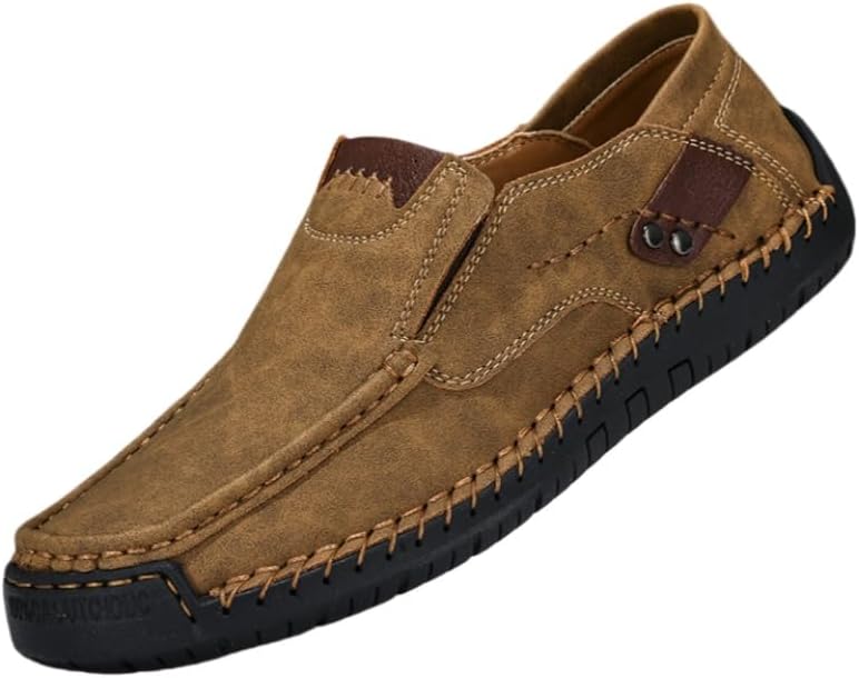 Мужские большие ботинки из искусственной кожи PU - модные ботинки до щиколотки ручной работы - повседневные ботинки на плоской подошве с шнуровкой - удобные и легкие Fmshi, коричневый
Мужские большие ботинки из искусственной кожи PU - модные ботинки до щиколотки ручной работы - повседневные ботинки на плоской подошве с шнуровкой - удобные и легкие Fmshi, коричневый