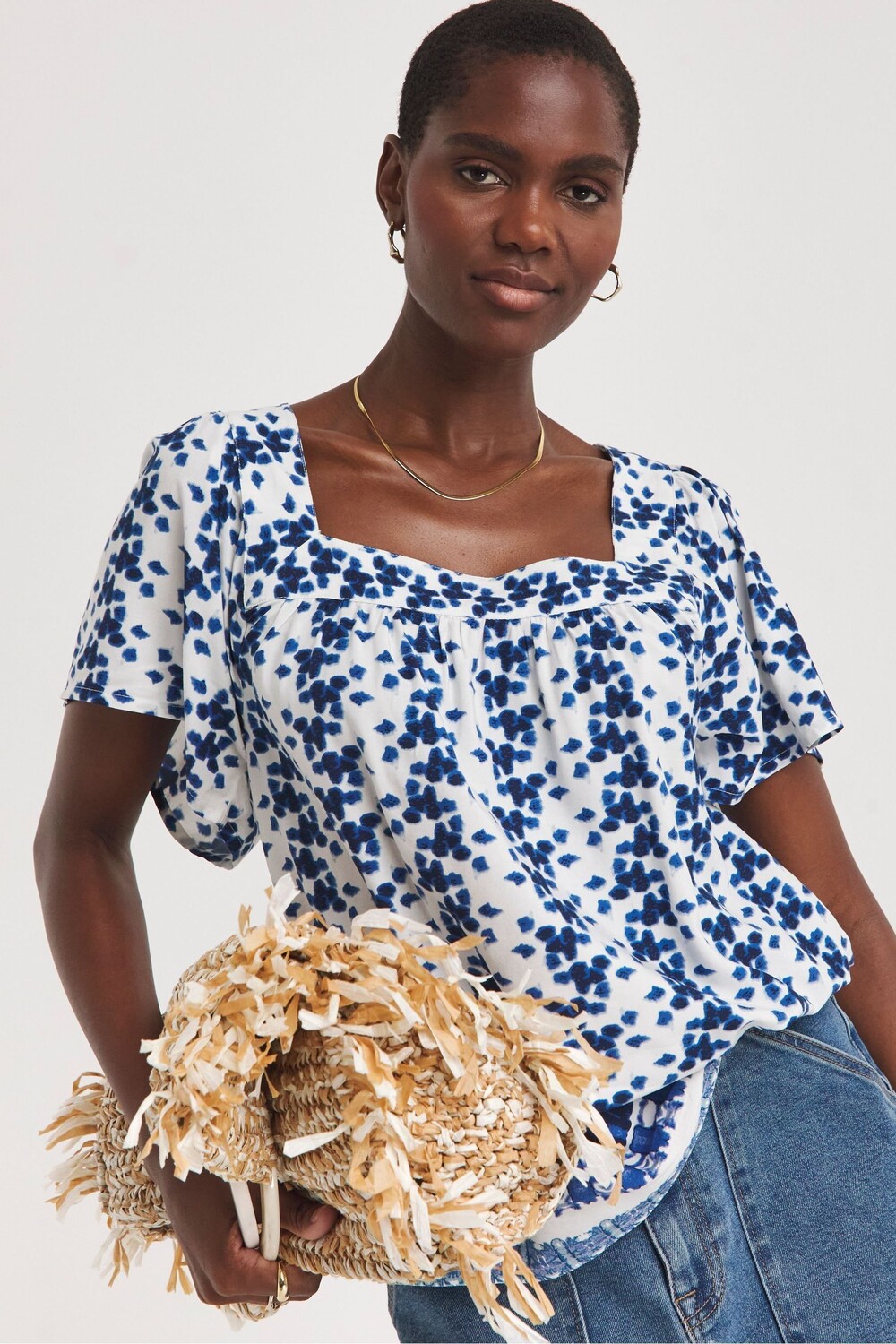 Топ с короткими рукавами и квадратным вырезом Jd Williams, синий, Серый, Топ с короткими рукавами и квадратным вырезом Jd Williams, синий
Топ с короткими рукавами и квадратным вырезом Jd Williams, синий, Серый, Топ с короткими рукавами и квадратным вырезом Jd Williams, синий