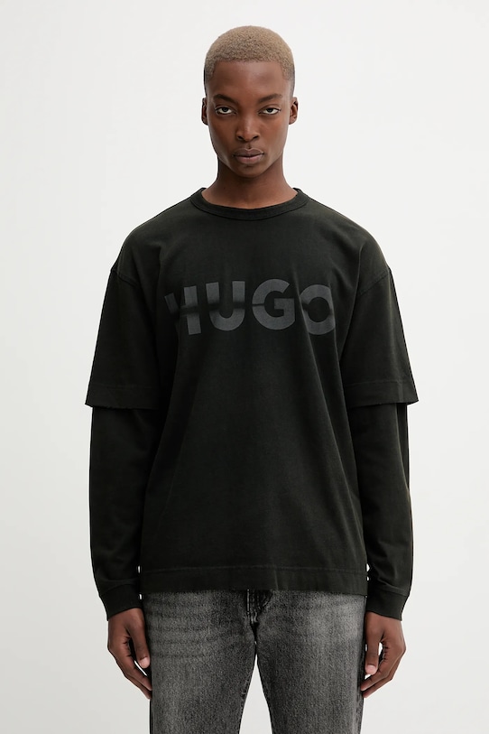 Хлопковая кофта с длинными рукавами Hugo Blue, черный
Хлопковая кофта с длинными рукавами Hugo Blue, черный