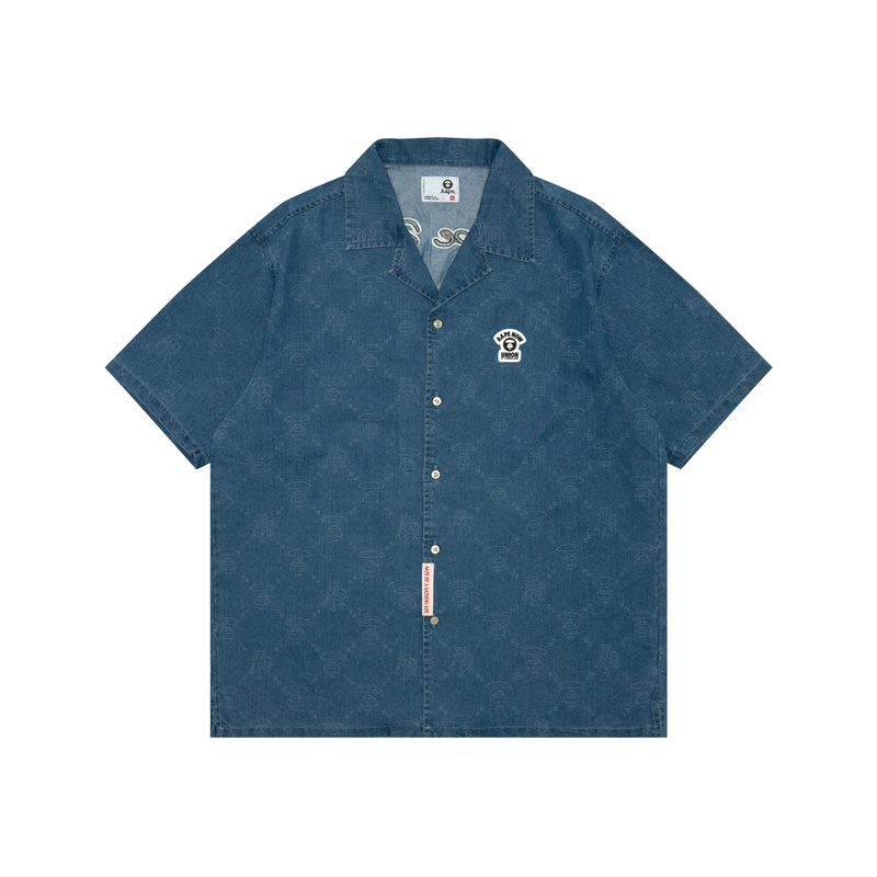 Рубашка с логотипом Monogram от A Bathing APE Aape, синий
Рубашка с логотипом Monogram от A Bathing APE Aape, синий