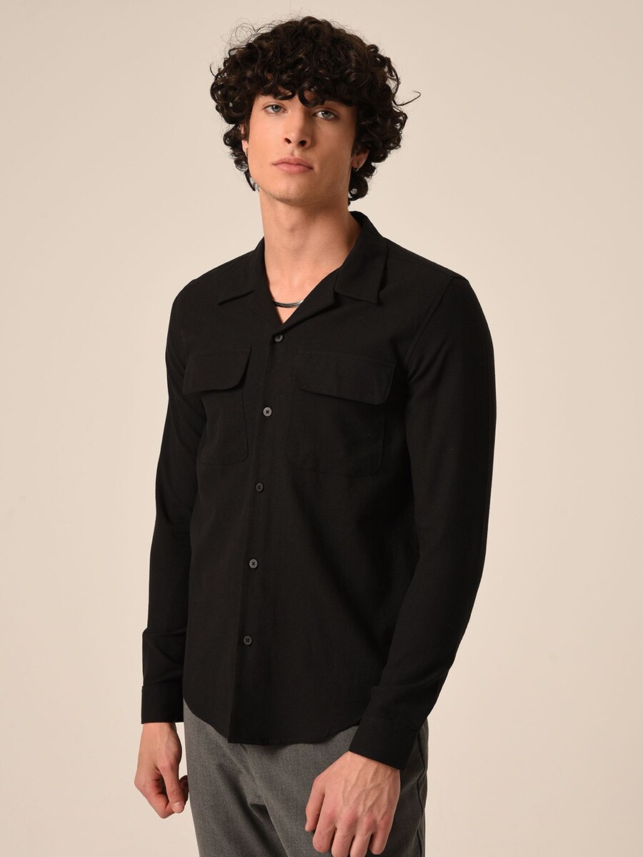 Рубашка обычного кроя на пуговицах Antioch, черный 
Рубашка обычного кроя на пуговицах Antioch, черный