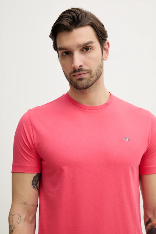 Хлопковая футболка Gant, розовый
Хлопковая футболка Gant, розовый