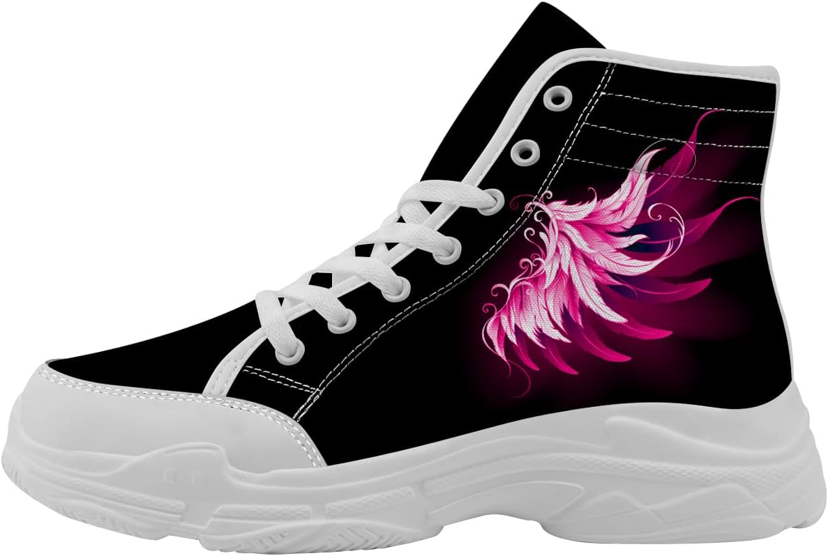 Кеды на высокой подошве для женщин и мужчин, кроссовки с крыльями и шнуровкой на платформе, подарки для нее и для него Generic, белый/черный/розовый
Кеды на высокой подошве для женщин и мужчин, кроссовки с крыльями и шнуровкой на платформе, подарки для нее и для него Generic, белый/черный/розовый