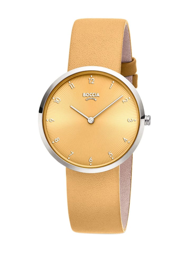 Boccia Женские кварцевые часы из титана, желтые
Boccia Женские кварцевые часы из титана, желтые