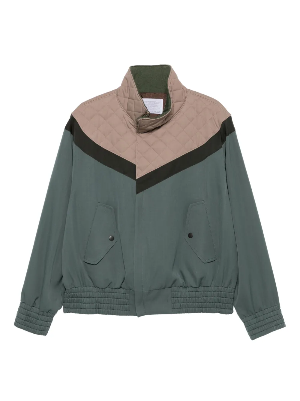 Куртка на молнии с простеганными вставками Kolor, зеленый
Куртка на молнии с простеганными вставками Kolor, зеленый