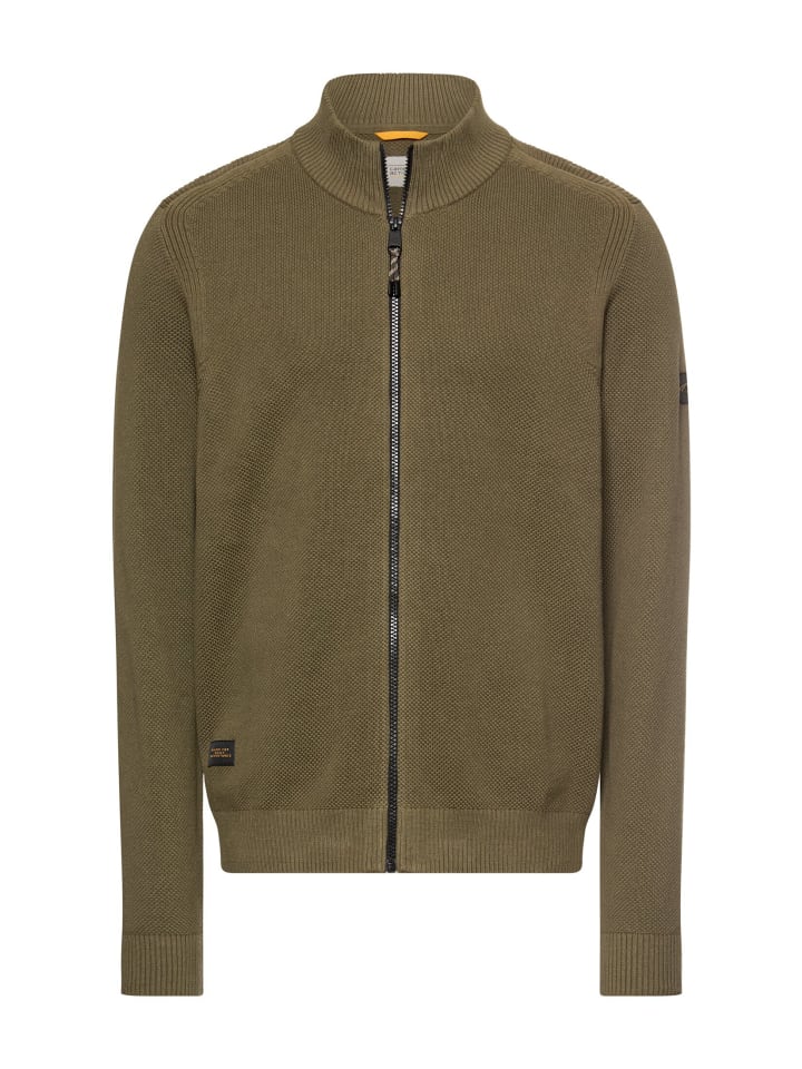 Camel Active Кардиган со стоячим воротником оливково-зеленого цвета
Camel Active Кардиган со стоячим воротником оливково-зеленого цвета