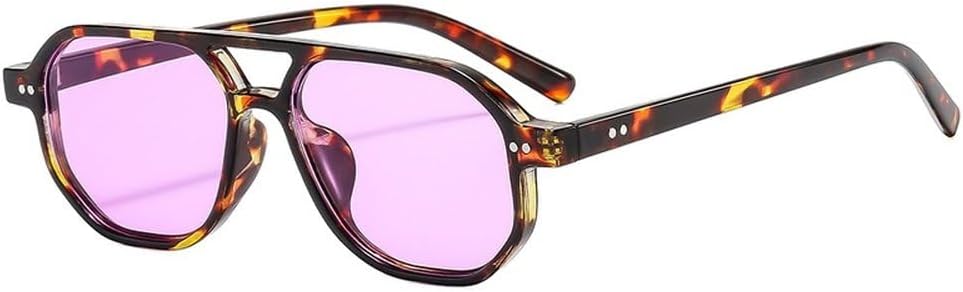 Винтажные мужские солнцезащитные очки с двойной перемычкой, многоугольными и квадратными линзами, модные женские очки с прозрачными линзами Ocean Lens, солнцезащитные очки с заклепками UV400 SKFGNX, Leopard Purple
Винтажные мужские солнцезащитные очки с двойной перемычкой, многоугольными и квадратными линзами, модные женские очки с прозрачными линзами Ocean Lens, солнцезащитные очки с заклепками UV400 SKFGNX, Leopard Purple