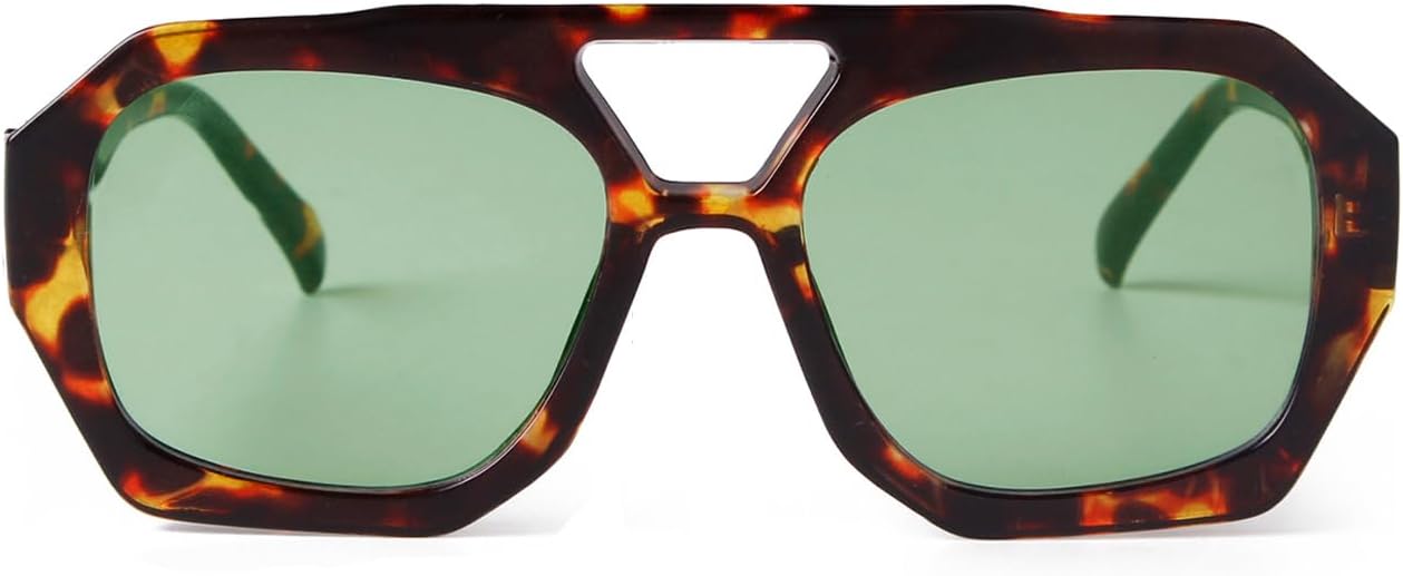 Модные дизайнерские солнцезащитные очки-авиаторы большого размера квадратной формы для женщин и мужчин, в стиле ретро 70-х годов, с шестиугольной толстой двойной перемычкой DQbhzh, Tortoise Green
Модные дизайнерские солнцезащитные очки-авиаторы большого размера квадратной формы для женщин и мужчин, в стиле ретро 70-х годов, с шестиугольной толстой двойной перемычкой DQbhzh, Tortoise Green
