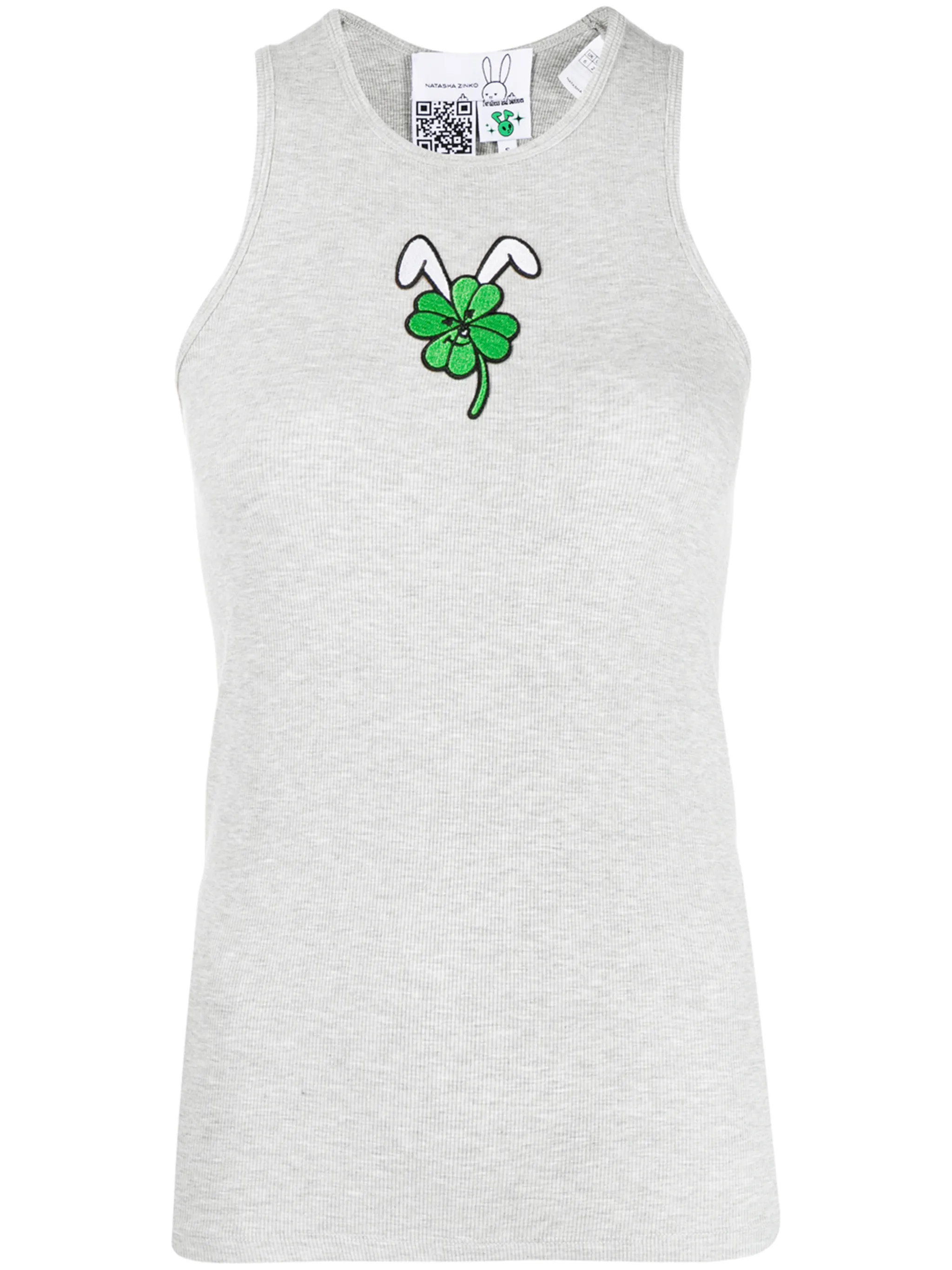 Топ с графичным принтом и U-образным вырезом Natasha Zinko, серый
Топ с графичным принтом и U-образным вырезом Natasha Zinko, серый