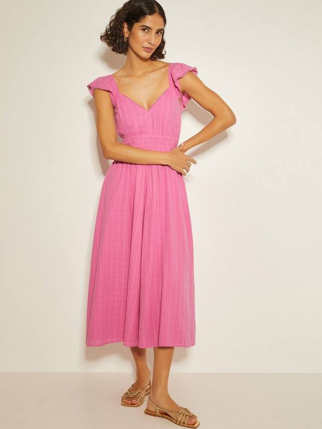 Солнечное платье миди с рюшами от marlee Monsoon, розовый
Солнечное платье миди с рюшами от marlee Monsoon, розовый
