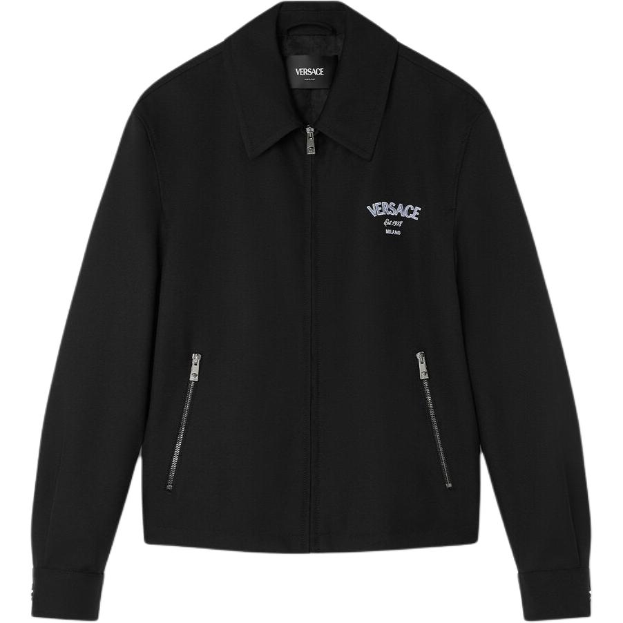 Куртка на молнии с вышитой головой Медузы Versace, черный
Куртка на молнии с вышитой головой Медузы Versace, черный
