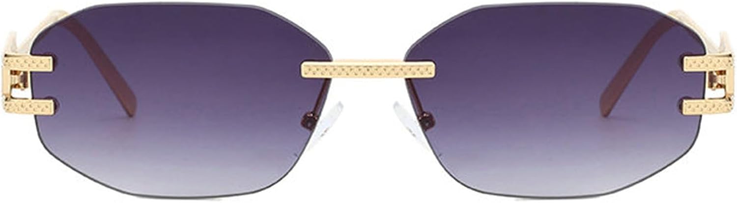 Солнцезащитные очки Willochra Trendy Hexagon для женщин и мужчин, винтажная безободковая геометрическая металлическая оправа, черные, с защитой от УФ-излучения UV400, C2
Солнцезащитные очки Willochra Trendy Hexagon для женщин и мужчин, винтажная безободковая геометрическая металлическая оправа, черные, с защитой от УФ-излучения UV400, C2