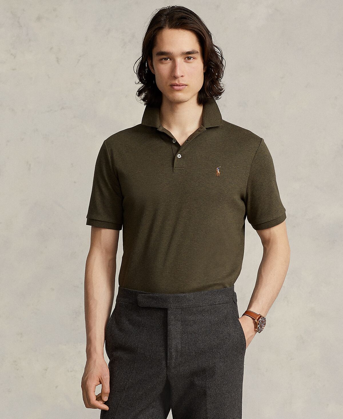 Мужская рубашка поло из мягкого хлопка приталенного кроя на заказ Polo Ralph Lauren
Мужская рубашка поло из мягкого хлопка приталенного кроя на заказ Polo Ralph Lauren