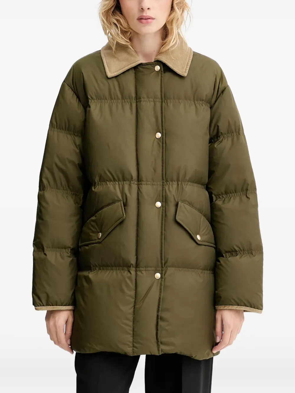 Пальто на пуговицах с воротником из вельвета Marc O'Polo, зеленый
Пальто на пуговицах с воротником из вельвета Marc O'Polo, зеленый