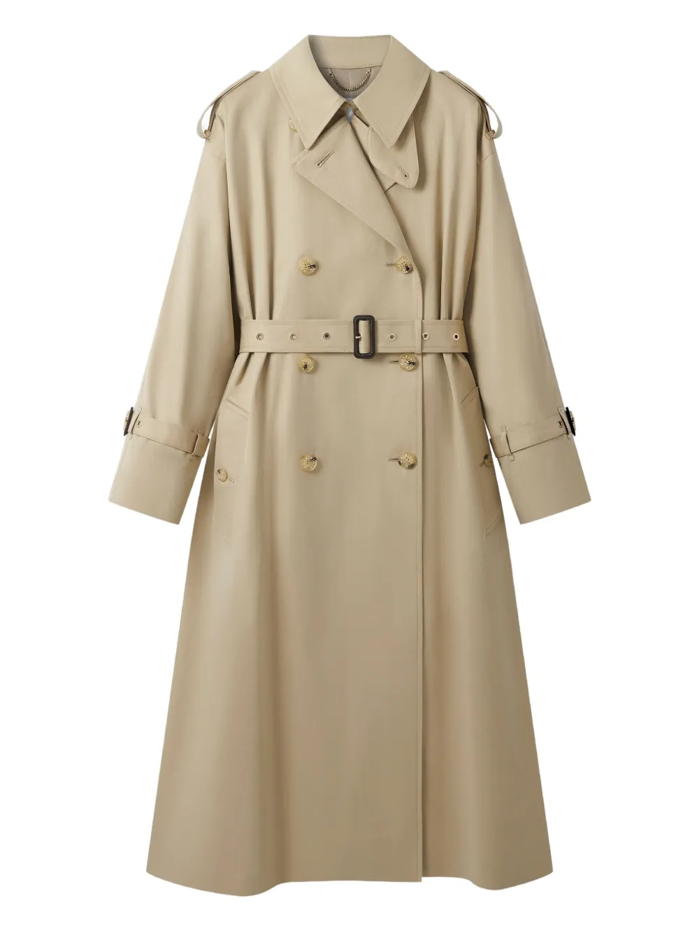 Двубортный тренчкот с поясом Buckholm Mackintosh, нейтральный 
Двубортный тренчкот с поясом Buckholm Mackintosh, нейтральный