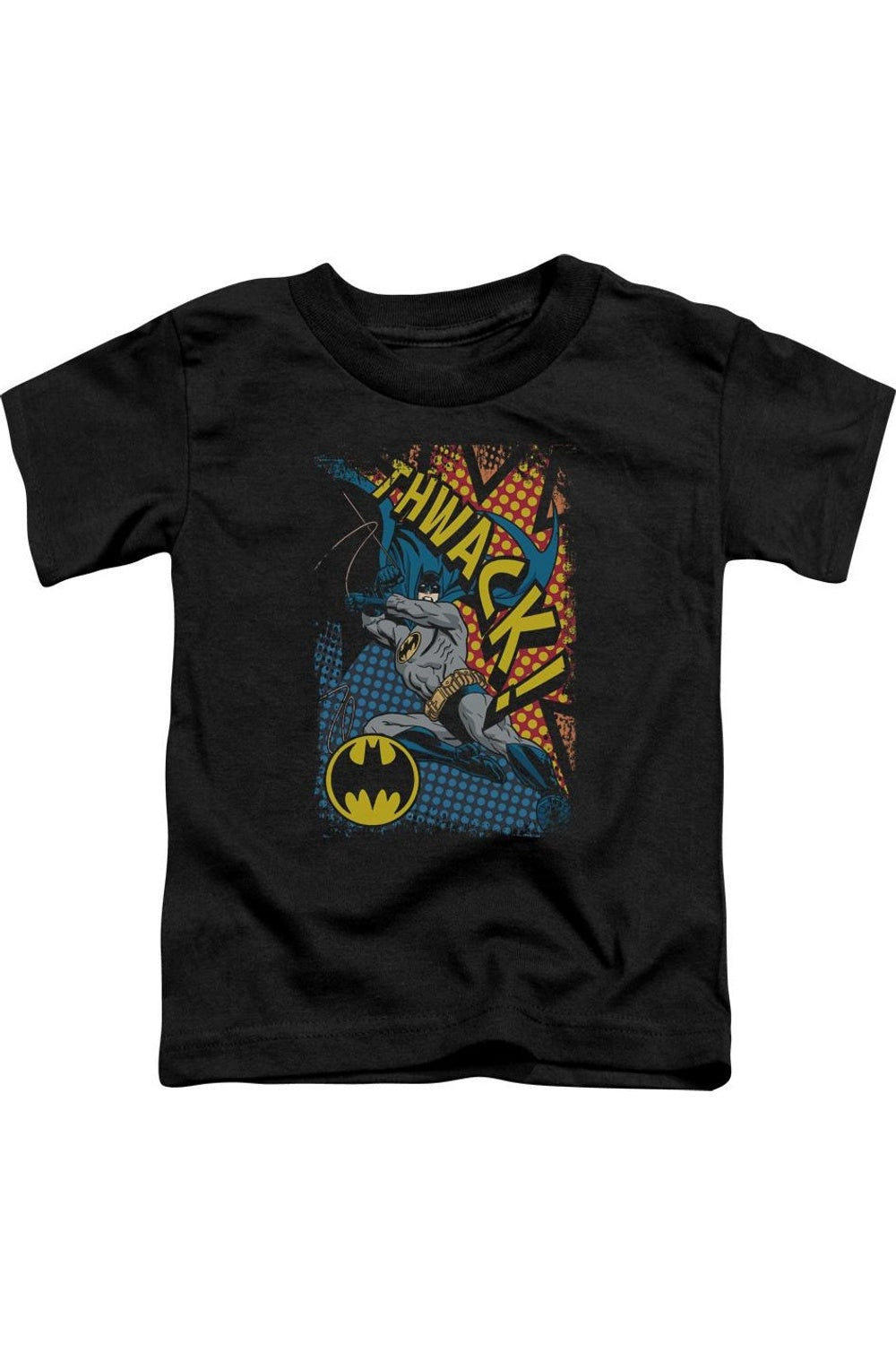 Футболка с коротким рукавом Batman Thwack для малышей Gildan, черный 
Футболка с коротким рукавом Batman Thwack для малышей Gildan, черный