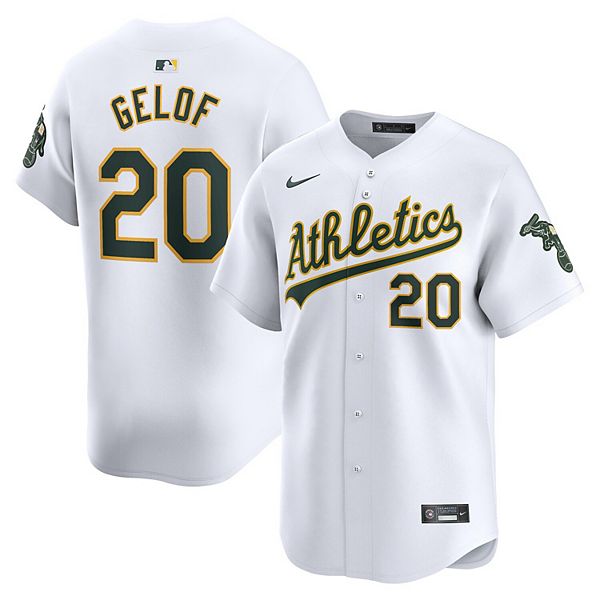 Мужская белая бейсбольная майка Zack Gelof Athletics Home Limited Nike
Мужская белая бейсбольная майка Zack Gelof Athletics Home Limited Nike