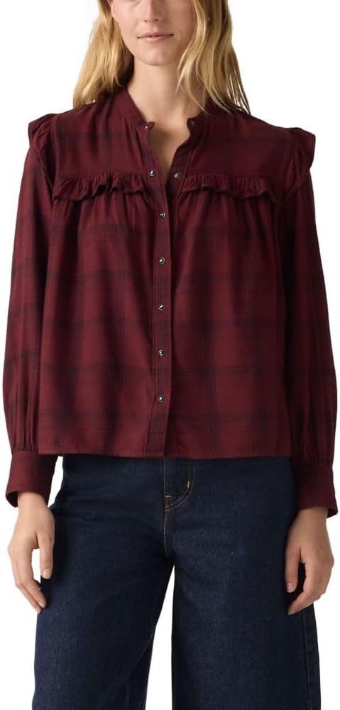 Женская блузка Levi's Gianna с длинным рукавом, (New) Small Nea Plaid Tawny Port (Flannel)
Женская блузка Levi's Gianna с длинным рукавом, (New) Small Nea Plaid Tawny Port (Flannel)