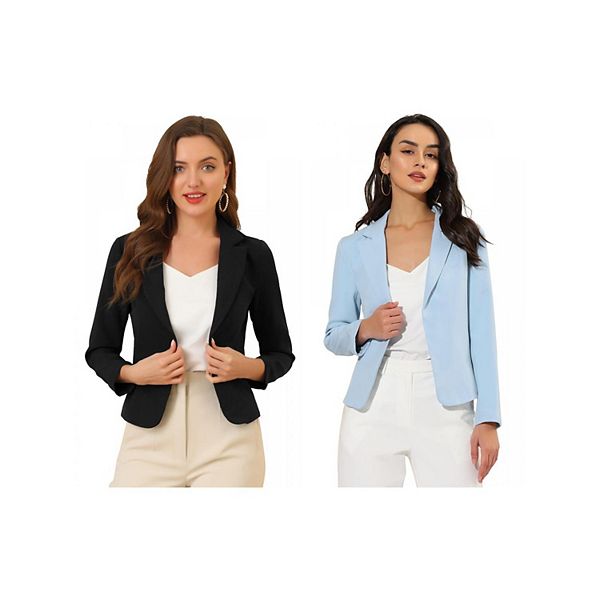 2 упаковки женского пиджака с открытой полой и цветочным принтом Allegra K, Black Sky Blue Solid
2 упаковки женского пиджака с открытой полой и цветочным принтом Allegra K, Black Sky Blue Solid