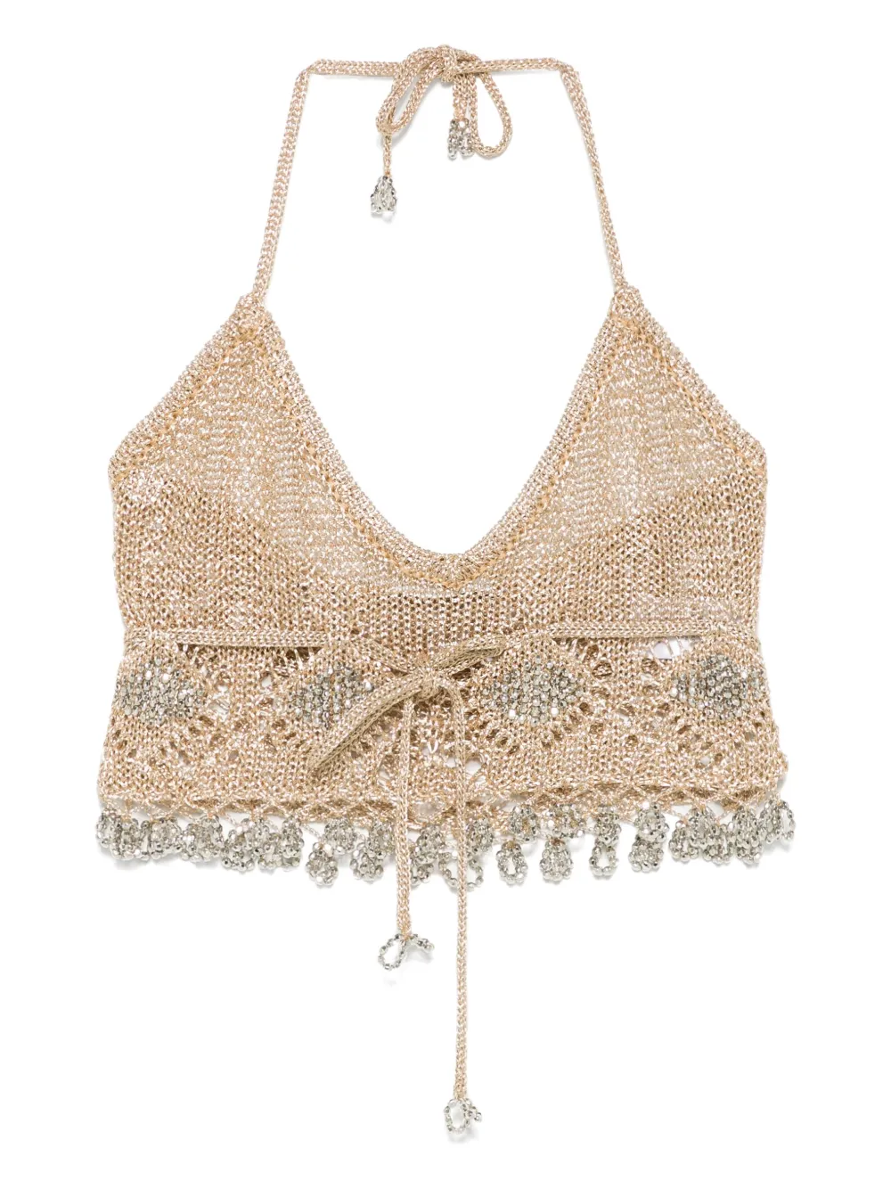 Топ рыхлой вязки Rabanne, золотой
Топ рыхлой вязки Rabanne, золотой