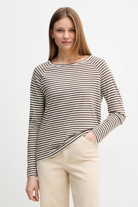 Хлопковый лонгслив Marc O'Polo, коричневый
Хлопковый лонгслив Marc O'Polo, коричневый