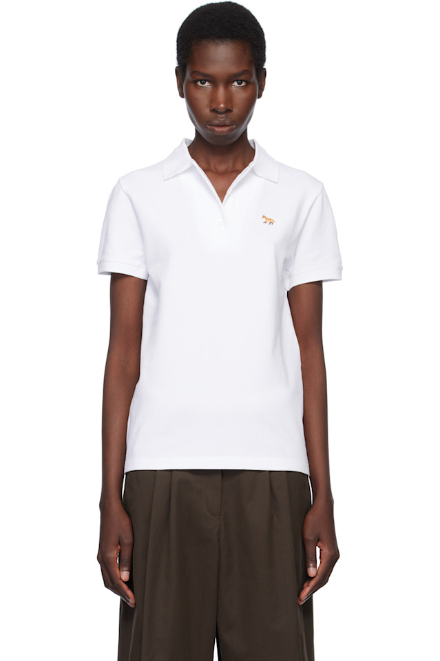 Поло с вышивкой лисёнка Regular Maison Kitsuné, белый
Поло с вышивкой лисёнка Regular Maison Kitsuné, белый