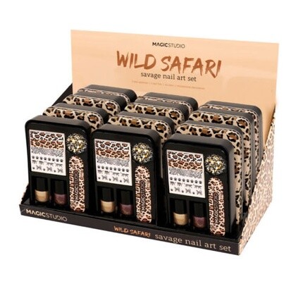 Набор для дизайна ногтей Make-Up Wild Safari Savage, 6 предметов, Magic Studio
Набор для дизайна ногтей Make-Up Wild Safari Savage, 6 предметов, Magic Studio