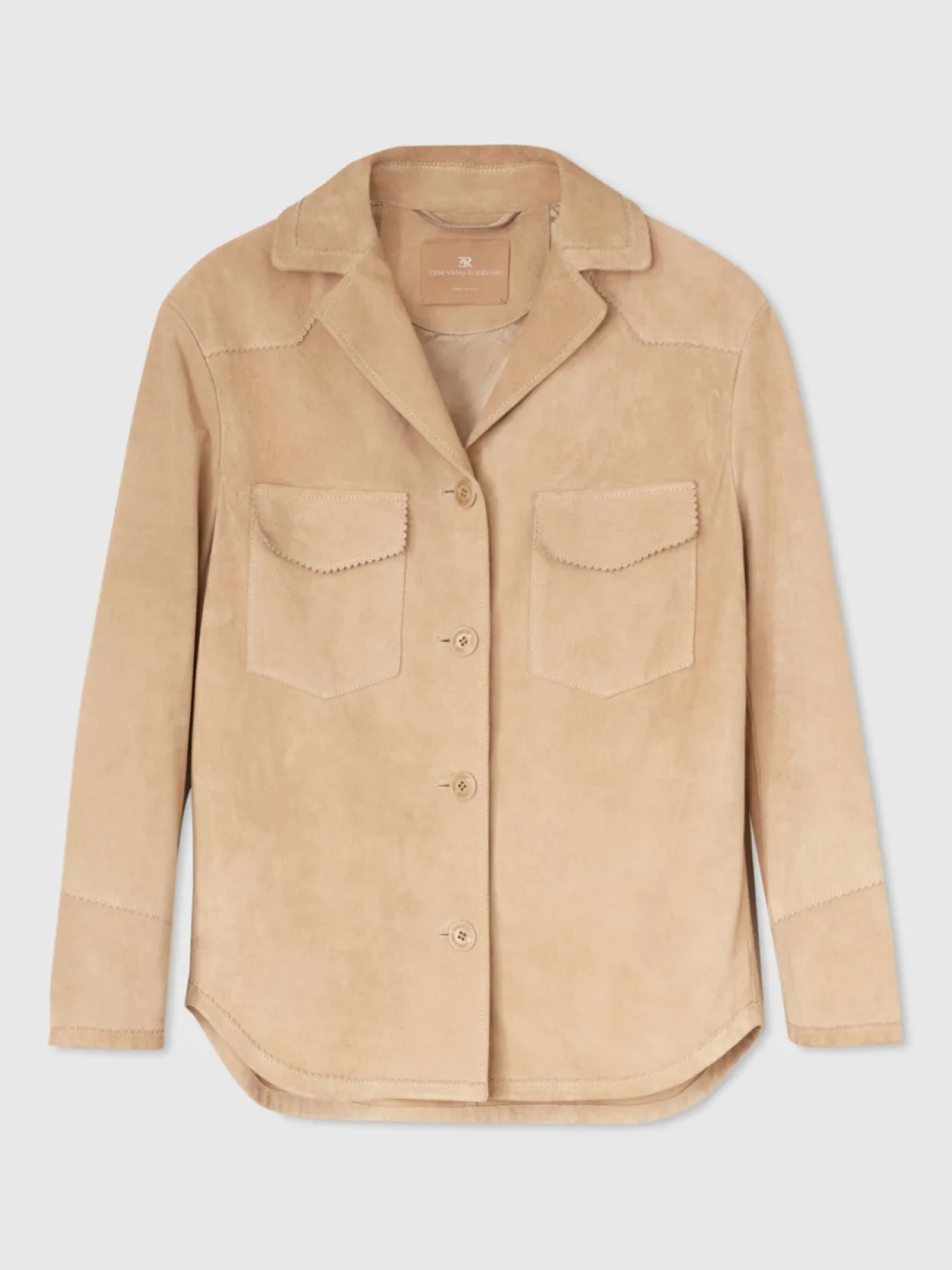 Замшевый блейзер Ermanno Scervino, нейтральный
Замшевый блейзер Ermanno Scervino, нейтральный