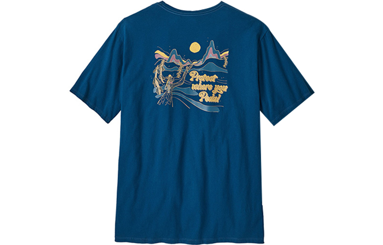 Футболка Patagonia с принтом педалей, мужская, белый/BCW
Футболка Patagonia с принтом педалей, мужская, белый/BCW