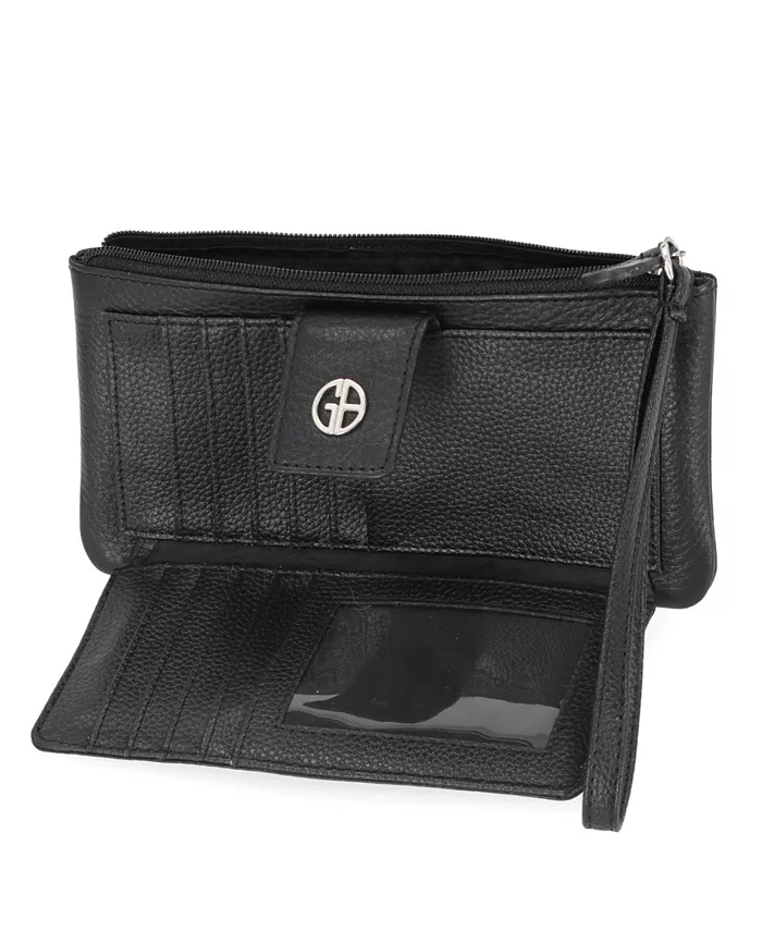 Мягкий кожаный кошелек на запястье Softy Grab & Go Giani Bernini, черный
Мягкий кожаный кошелек на запястье Softy Grab & Go Giani Bernini, черный