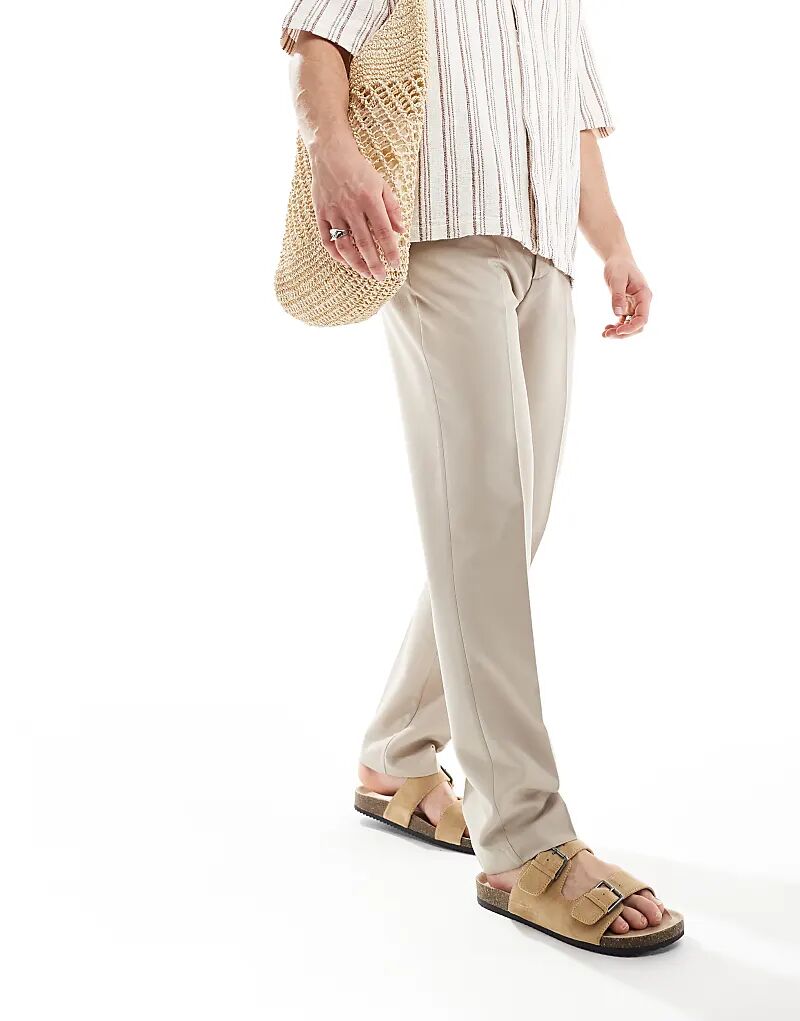 Элегантные облегающие брюки в каменном цвете ASOS DESIGN
Элегантные облегающие брюки в каменном цвете ASOS DESIGN