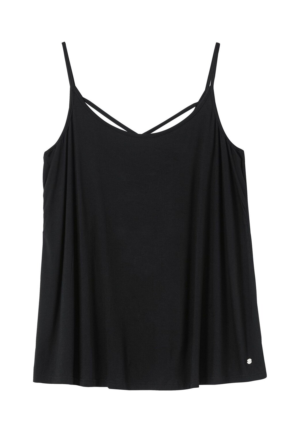 Топ-спагетти с перекрещенными завязками сзади Sheego, черный
Топ-спагетти с перекрещенными завязками сзади Sheego, черный