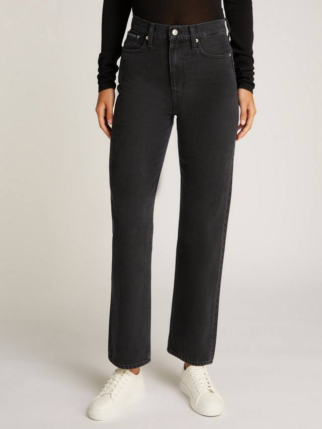 Джинсы с высокой посадкой и прямыми штанинами Calvin Klein, черный
Джинсы с высокой посадкой и прямыми штанинами Calvin Klein, черный