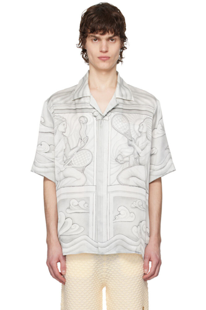 Рубашка из серого шелка Sacred Stone Casablanca 
Рубашка из серого шелка Sacred Stone Casablanca