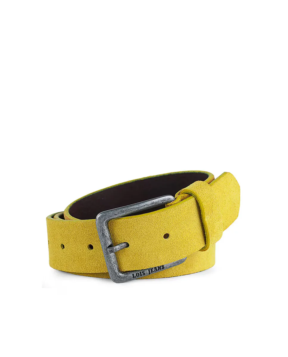 Мужской ремень из бархатистой кожи горчичного цвета Lois, желтый
Мужской ремень из бархатистой кожи горчичного цвета Lois, желтый