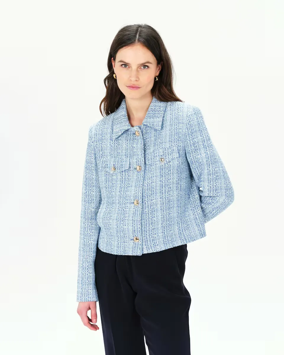 Женская куртка с передними карманами и контрастными пуговицами Caroll, синий
Женская куртка с передними карманами и контрастными пуговицами Caroll, синий