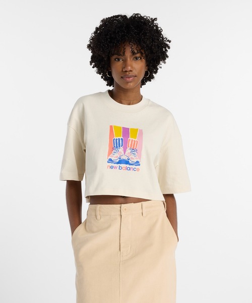 Футболка с коротким рукавом, градиентный принт New Balance, бежевый
Футболка с коротким рукавом, градиентный принт New Balance, бежевый
