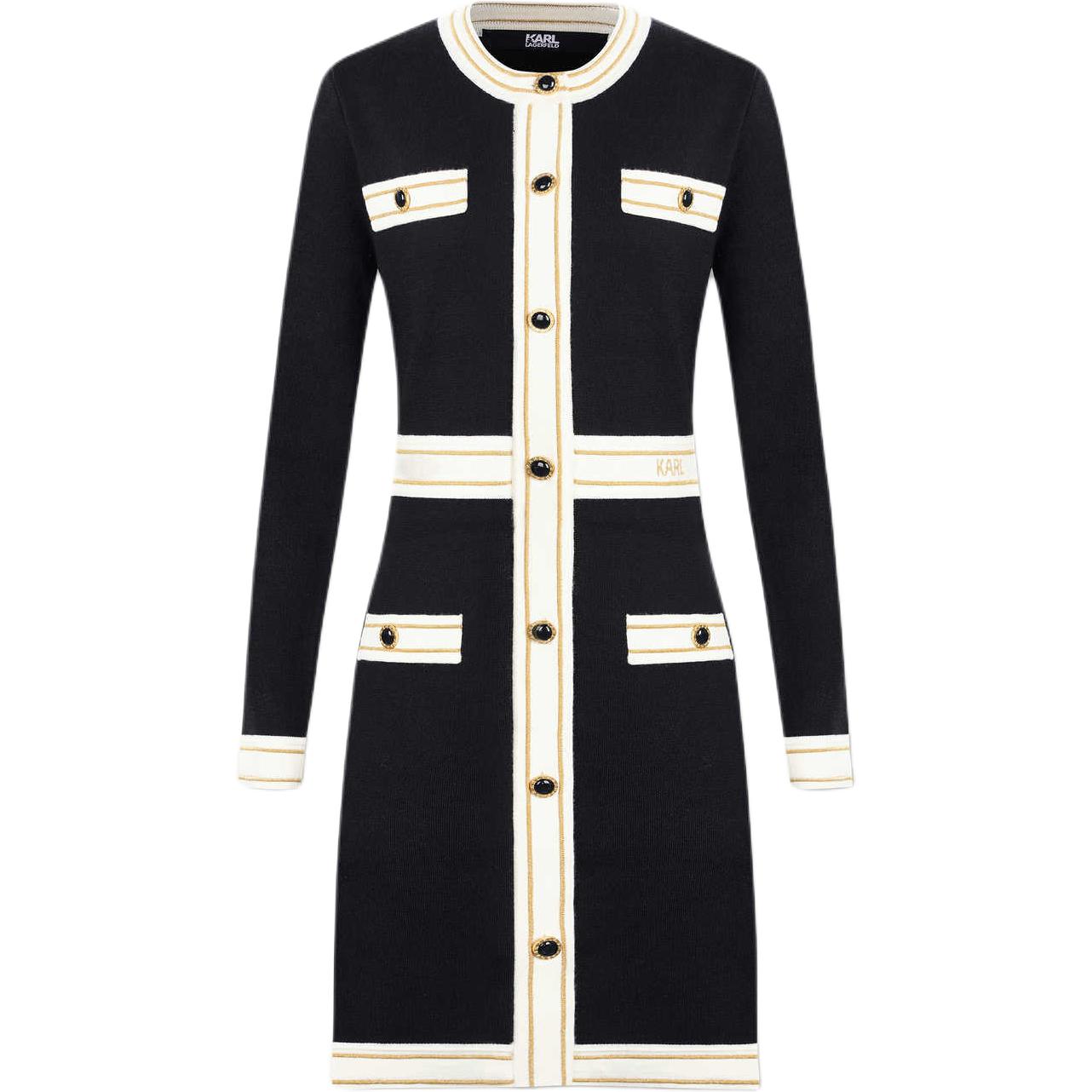 KARL LAGERFELD FW24 Длинное платье с длинными рукавами Женское Черное KARL LAGERFELD / Karl Lagerfeld Jeans 
KARL LAGERFELD FW24 Длинное платье с длинными рукавами Женское Черное KARL LAGERFELD / Karl Lagerfeld Jeans